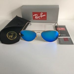 3025 112/17 Blue-Mirror Ray-Ban Sunglasses Aviator